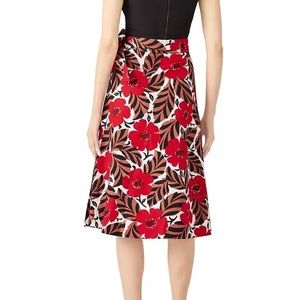 Kate Spade floral wrap skirt